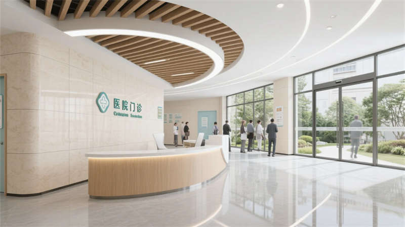 療愈綠洲，光影共生——合肥6000平醫院裝修設計效果圖