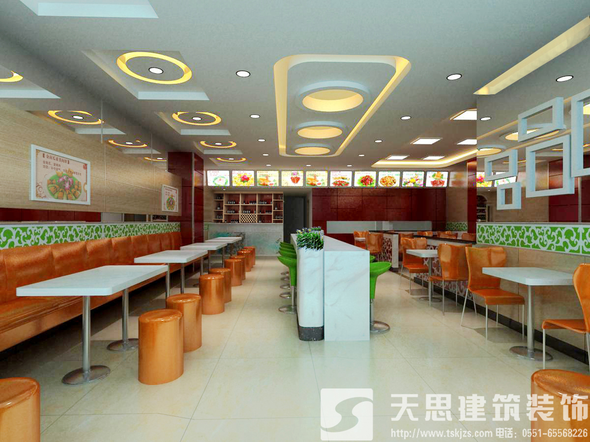 營造特色店面裝修風(fēng)格從快餐店設(shè)計開始